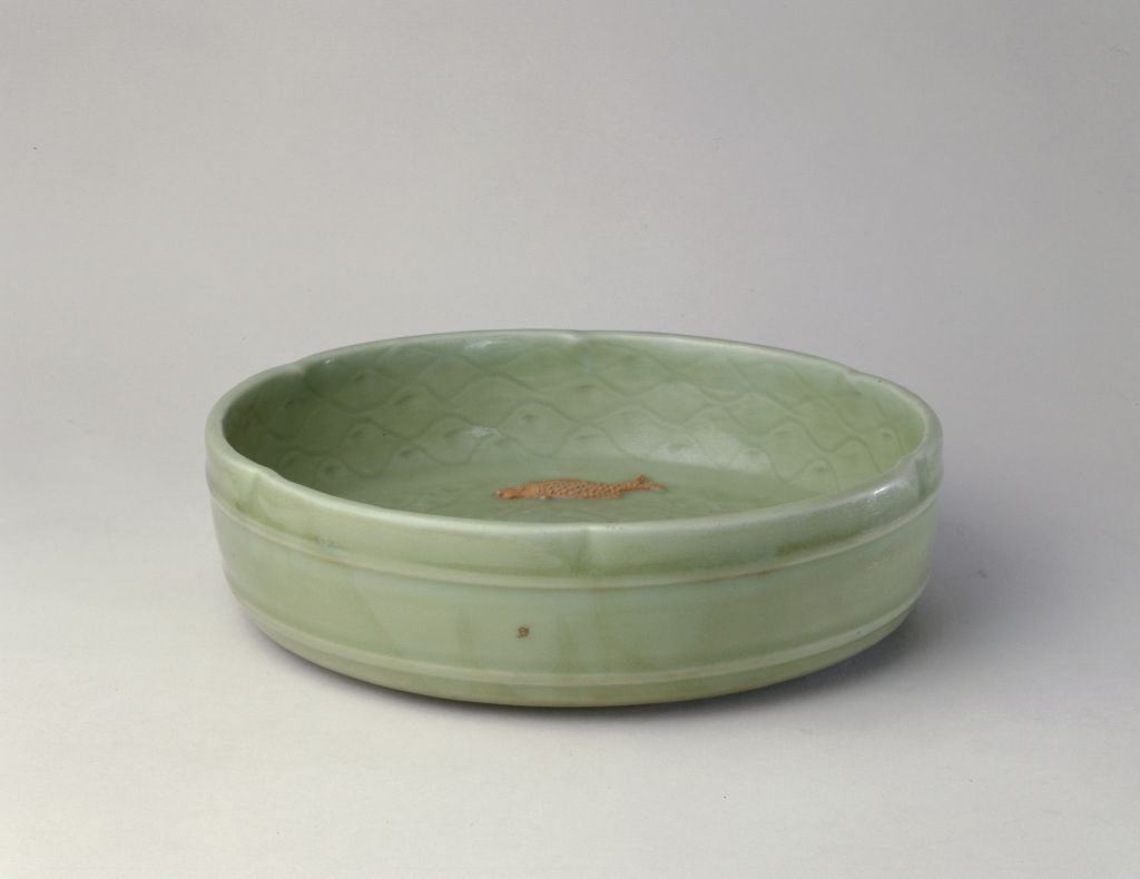 图片[2]-Longquan kiln green glaze plastic paste four fish pattern washing-China Archive